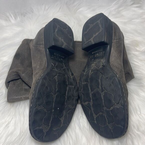 Born Distressed Brown Asymmetrical Zip Knee High Boots Sz 6.5 - Picture 6 of 6